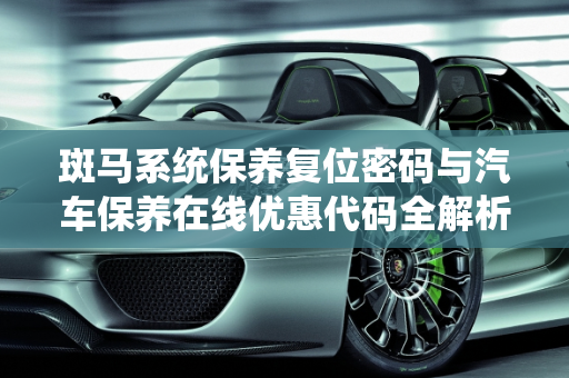 斑马系统保养复位密码与汽车保养在线优惠代码全解析,斑马系统保养复位密码是多少，汽车保养在线优惠代码