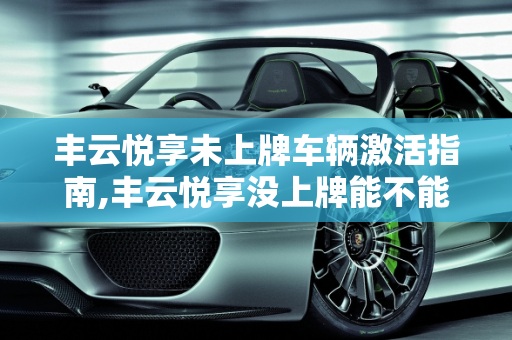 丰云悦享未上牌车辆激活指南,丰云悦享没上牌能不能激活