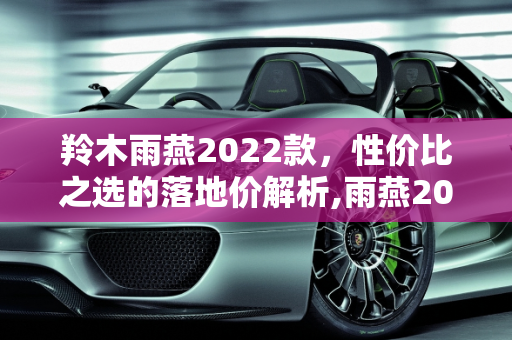 羚木雨燕2022款，性价比之选的落地价解析,雨燕2022款落地价，羚木雨燕汽车报价