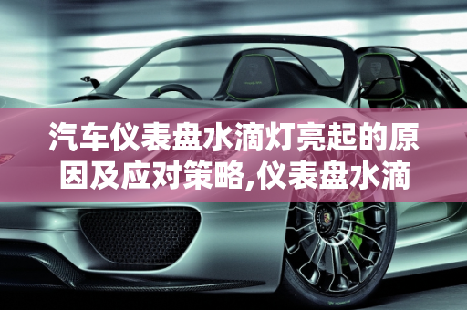 汽车仪表盘水滴灯亮起的原因及应对策略,仪表盘水滴灯亮是什么原因，汽车有水突然出现故障灯