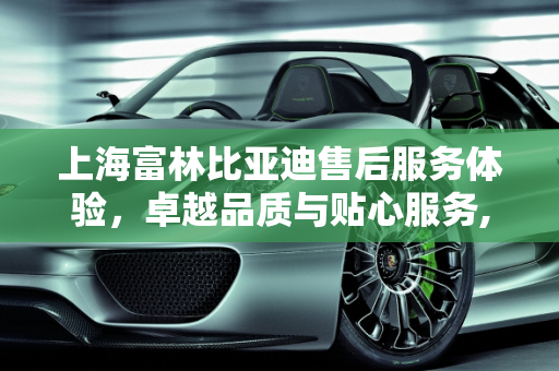 上海富林比亚迪售后服务体验，卓越品质与贴心服务,上海富林比亚迪售后怎么样