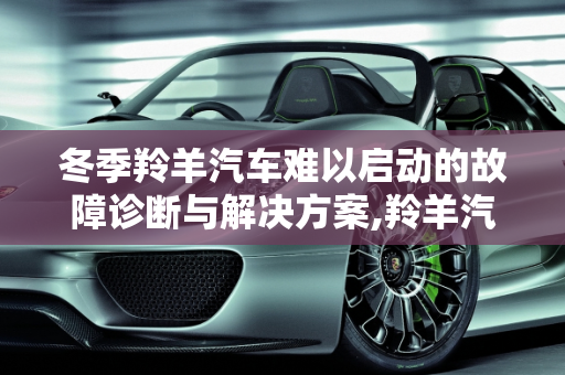 冬季羚羊汽车难以启动的故障诊断与解决方案,羚羊汽车冬天打不着火什么病，羚羊汽车凉车故障