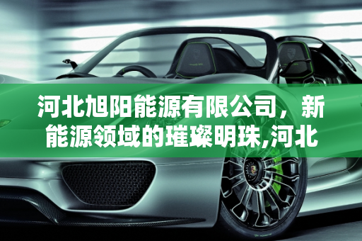 河北旭阳能源有限公司，新能源领域的璀璨明珠,河北旭阳能源有限公司怎么样，新能源王英