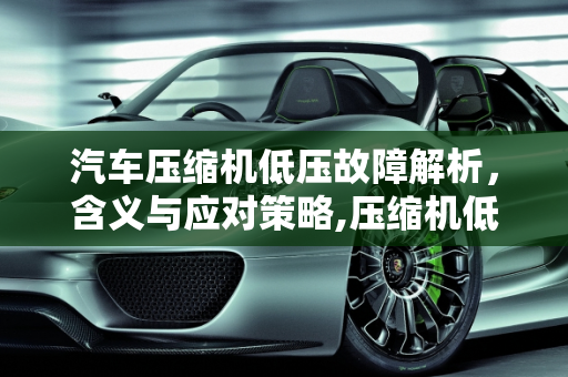 汽车压缩机低压故障解析，含义与应对策略,压缩机低压故障是什么意思,汽车压缩机低压开关故障