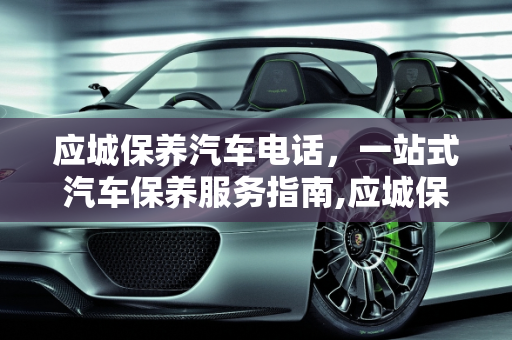 应城保养汽车电话，一站式汽车保养服务指南,应城保养汽车电话