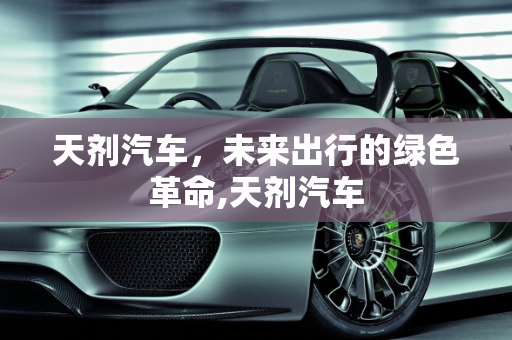 天剂汽车，未来出行的绿色革命,天剂汽车