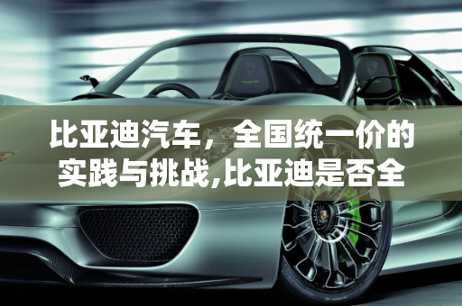 比亚迪汽车，全国统一价的实践与挑战,比亚迪是否全国统一价