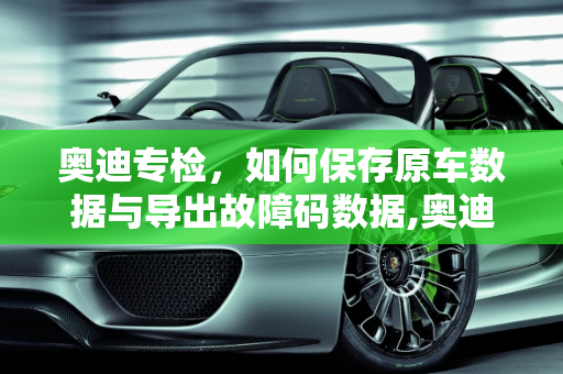 奥迪专检，如何保存原车数据与导出故障码数据,奥迪专检怎么保存原车数据，如何导出汽车故障码数据