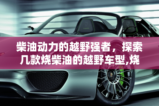 柴油动力的越野强者，探索几款烧柴油的越野车型,烧柴油的越野车有哪几款