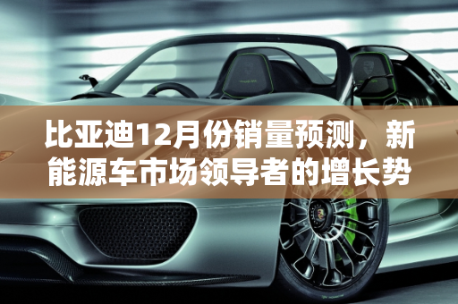 比亚迪12月份销量预测，新能源车市场领导者的增长势头,比亚迪12月份销量预测，比亚迪新能源车销量