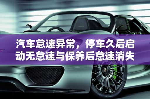 汽车怠速异常，停车久后启动无怠速与保养后怠速消失的探究,车停时间长了启动没有怠速,汽车保养后没怠速