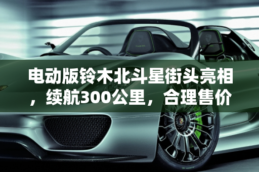 电动版铃木北斗星街头亮相，续航300公里，合理售价能否引爆市场？,电动版铃木北斗星现身街头，续航达300公里，售价合理会成爆款吗