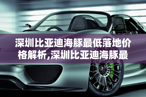 深圳比亚迪海豚最低落地价格解析,深圳比亚迪海豚最低落地价格