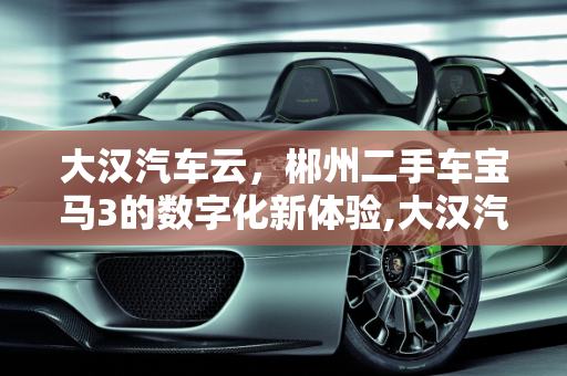 大汉汽车云，郴州二手车宝马3的数字化新体验,大汉汽车云是什么，郴州二手车宝马3