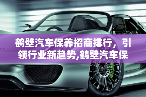 鹤壁汽车保养招商排行，引领行业新趋势,鹤壁汽车保养招商排行,鹤壁汽车保养招商排行