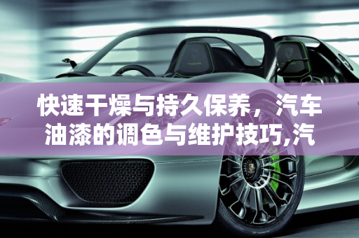 快速干燥与持久保养，汽车油漆的调色与维护技巧,汽车油漆怎么调干的快，汽车油漆保养使用方法